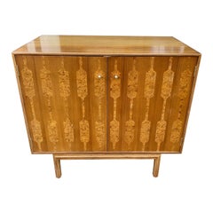 Rom Weber Burled Wood and Walnut 2 Door Cabinet