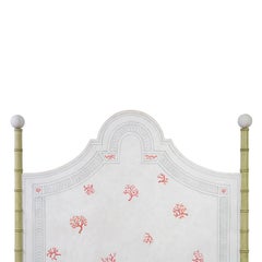 Roma Bamboo with Coral Motifs Bed