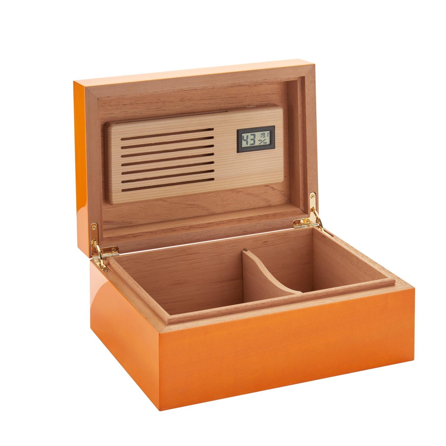 Roma Cigar Box SC1 Veined Orange In New Condition For Sale In Recanati, IT