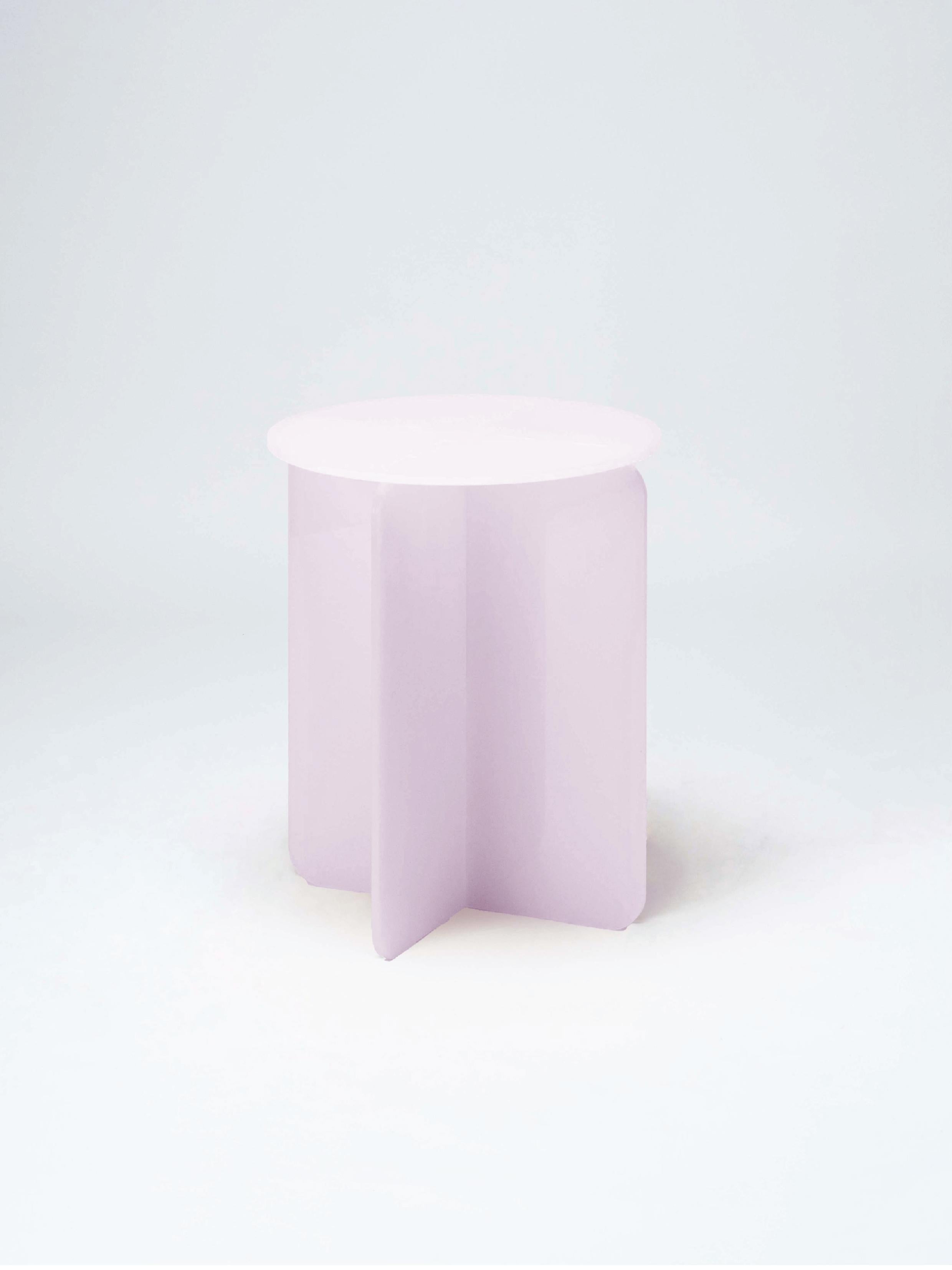 Table d'appoint contemporaine ROMA en acrylique transparent par Ries (Round Top) en vente 5