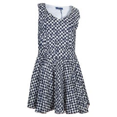 Roma e Tosca Blue 
White Square Print Sleeveless Dress 10 Yrs