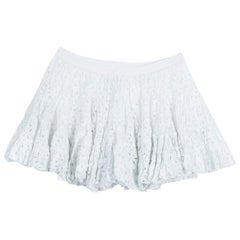 Roma e Tosca White Eyelet Embroidered Tiered Skirt 12 Yrs