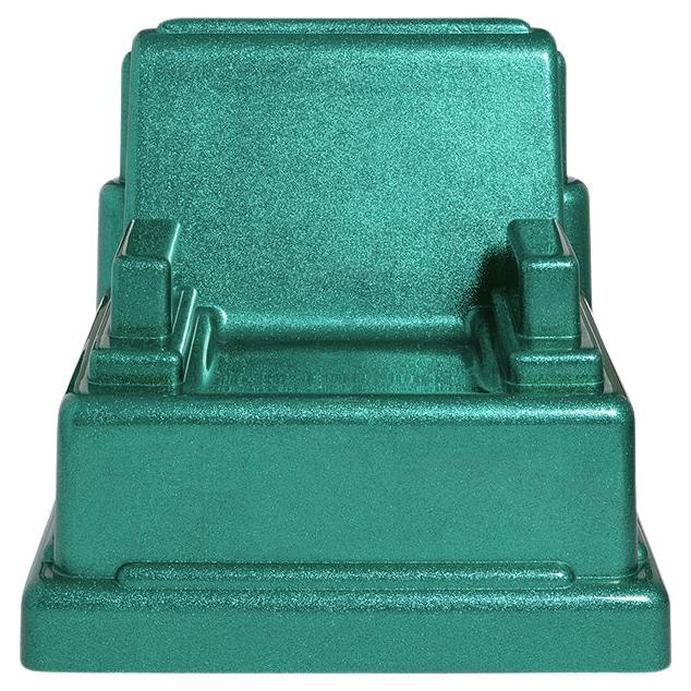 Fauteuil vert Roma de Marco Zanini pour la collection Memphis Milano