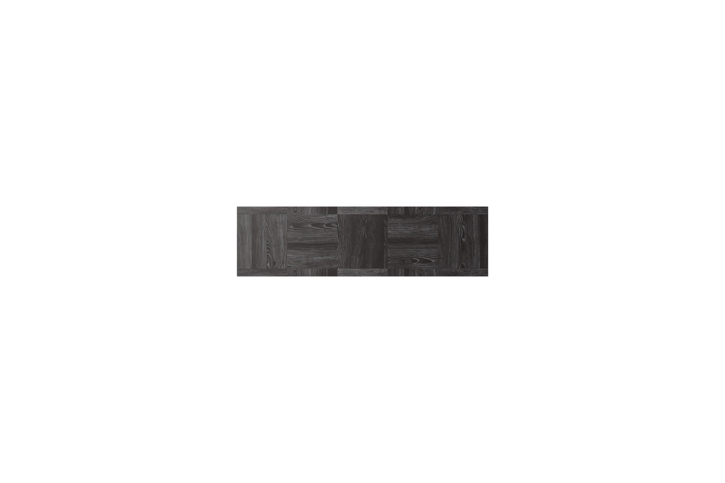 Post-Modern Roma Minimalistic Console in Black Oak and Light BeigeTravertine by Ultramobili For Sale