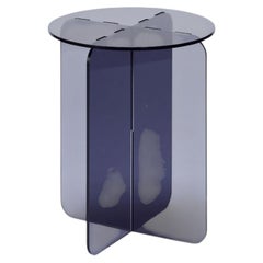 ROMA Round Grey, Contemporary Design Side Table, Made in Argentina