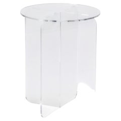 ROMA Round Incolor, Contemporary Design Side Table, Made in Argentina