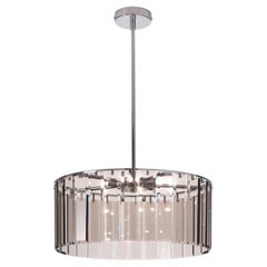 Roma runde Hängeleuchte mit Bronzegläsern