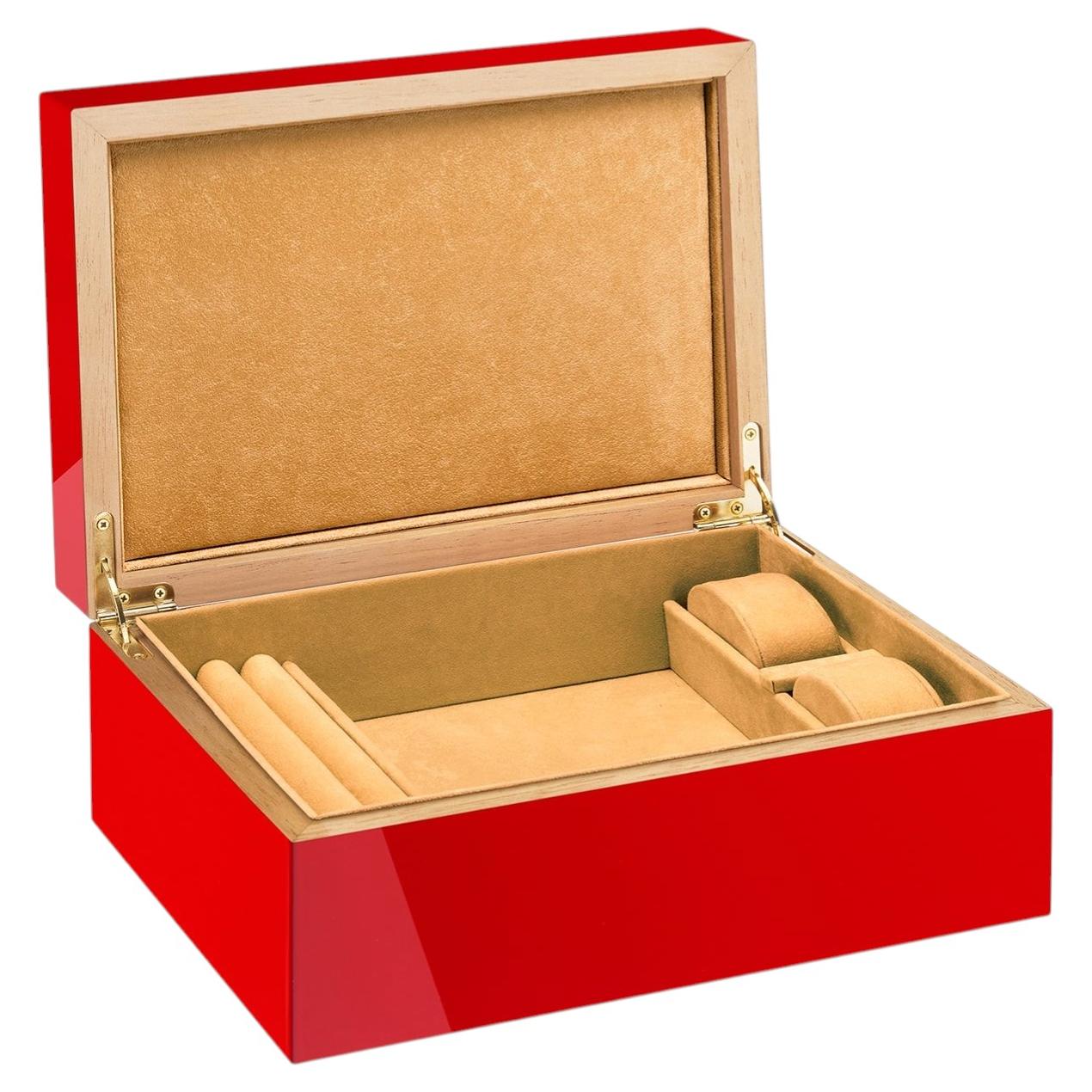 Roma SC1 Glossy Red Jewelry Box For Sale