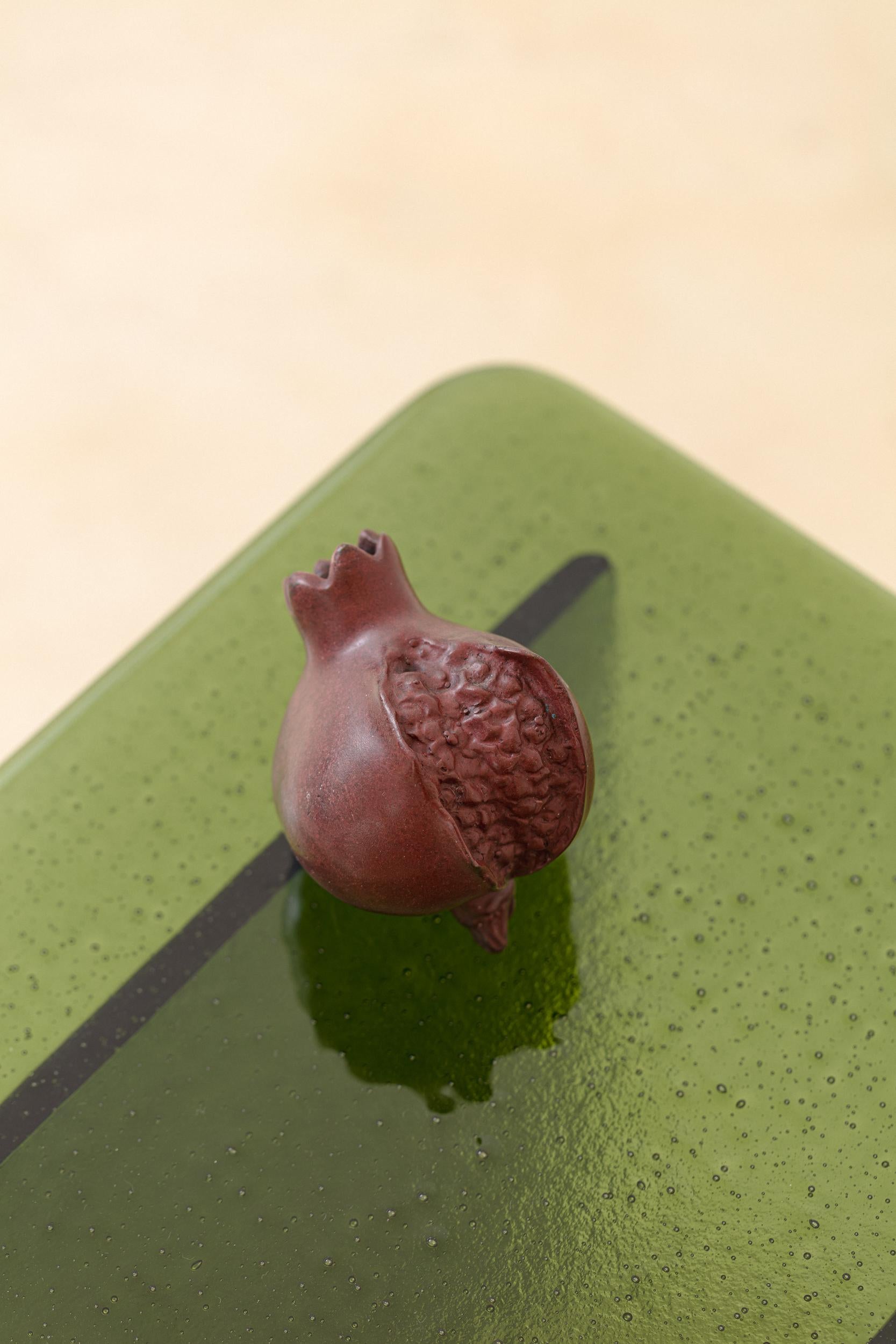 Romã Sculpture with Red Patina by Lucas Recchia, 2023 For Sale 1