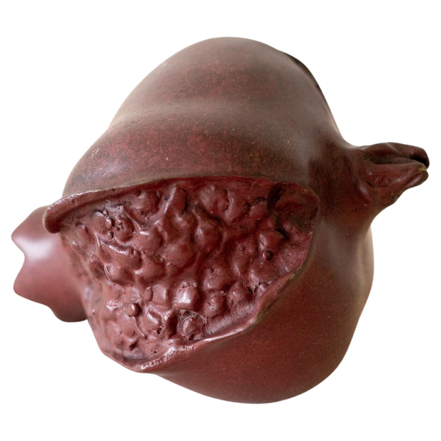 Romã Sculpture with Red Patina by Lucas Recchia, 2023 For Sale
