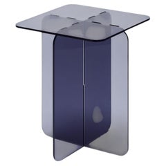 ROMA Square Grey, Modern Architectural Design Side Table, Made in Argentina