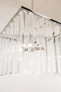 Roma suspension lamp with transparent glasses