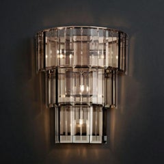 Roma wall lamp with bronze glasses