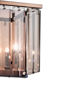 Roma Wandleuchte mit Bronzegläsern