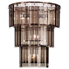 Roma wall lamp with bronze glasses