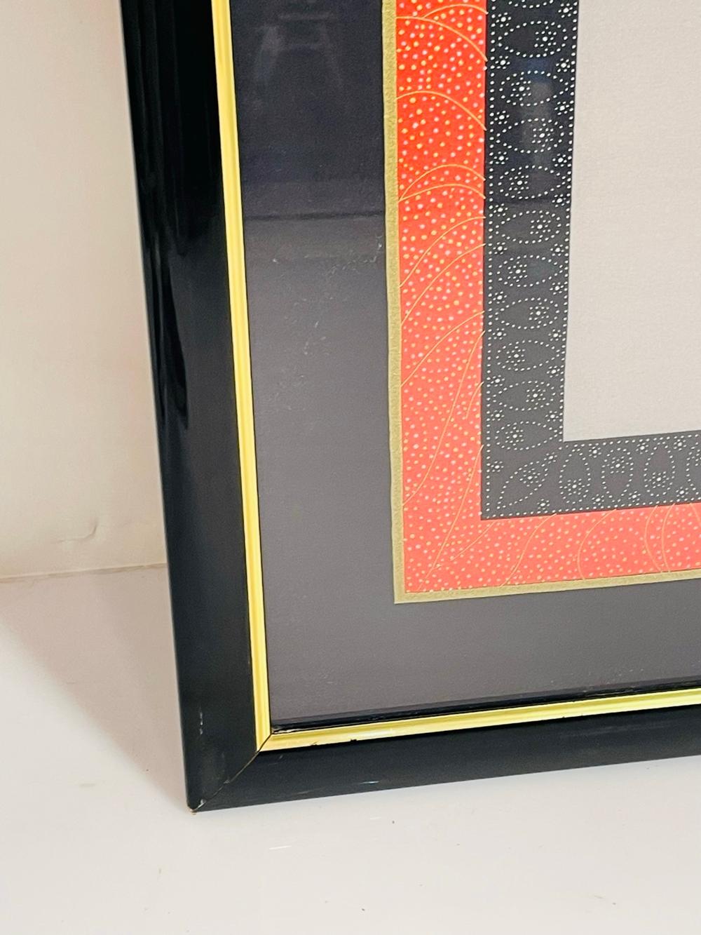 framed scarf wall art