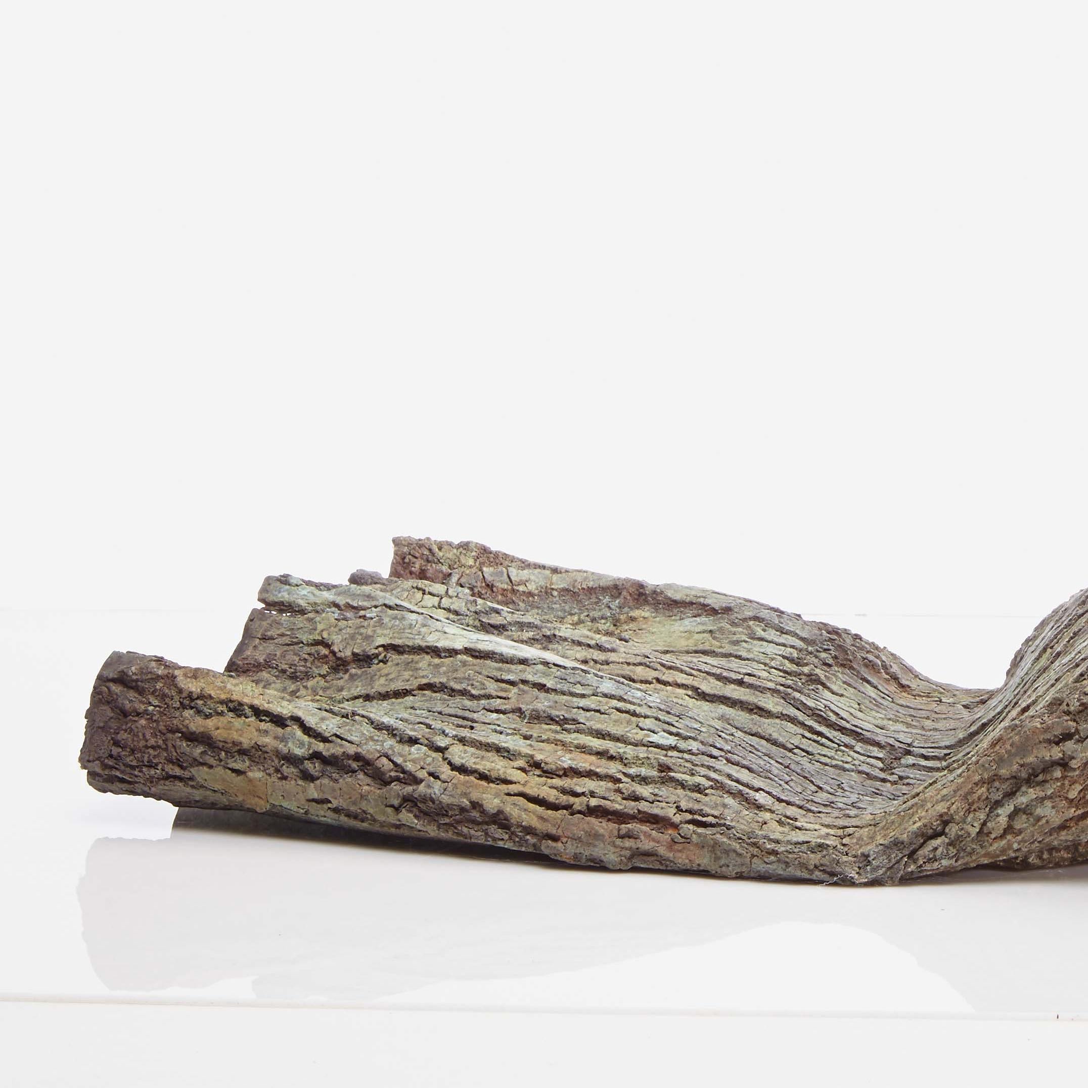 Container de Romain Langlois - Sculpture en Wood, intérieur en bronze doré en vente 3
