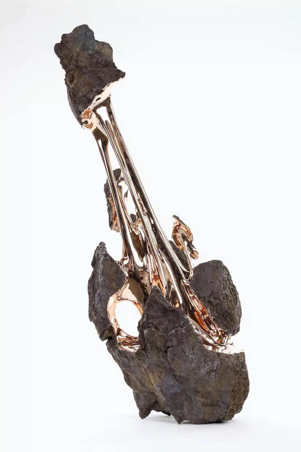 Romain Langlois - Gaïa by Romain Langlois - Boulder-like bronze ...