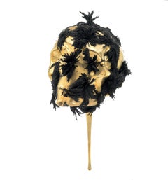 Jericho mask by Romain Langlois - Skull bronze sculpture, golden, black