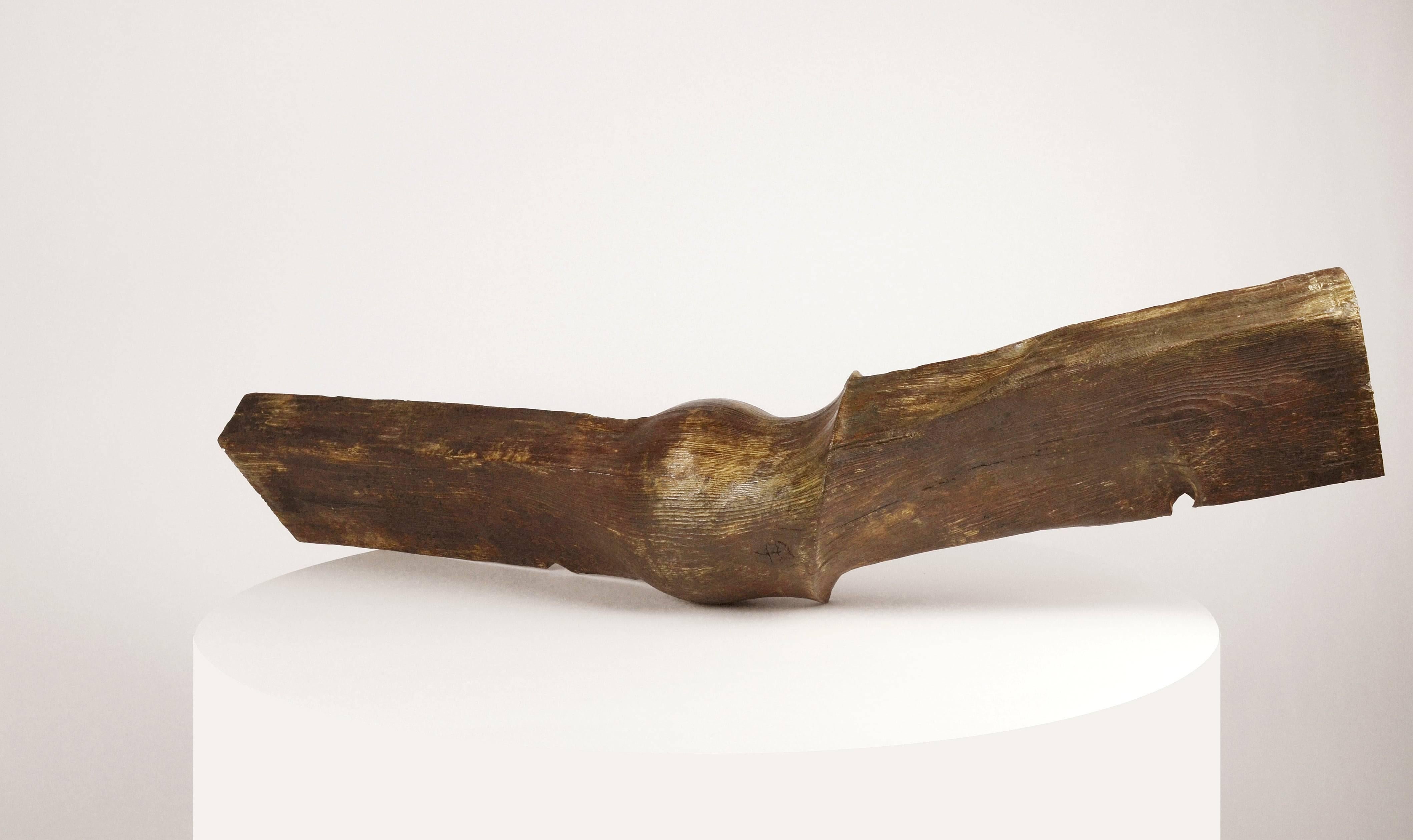 Poutre (Beam) by Romain Langlois - Trompe-l'œil bronze sculpture For Sale 3