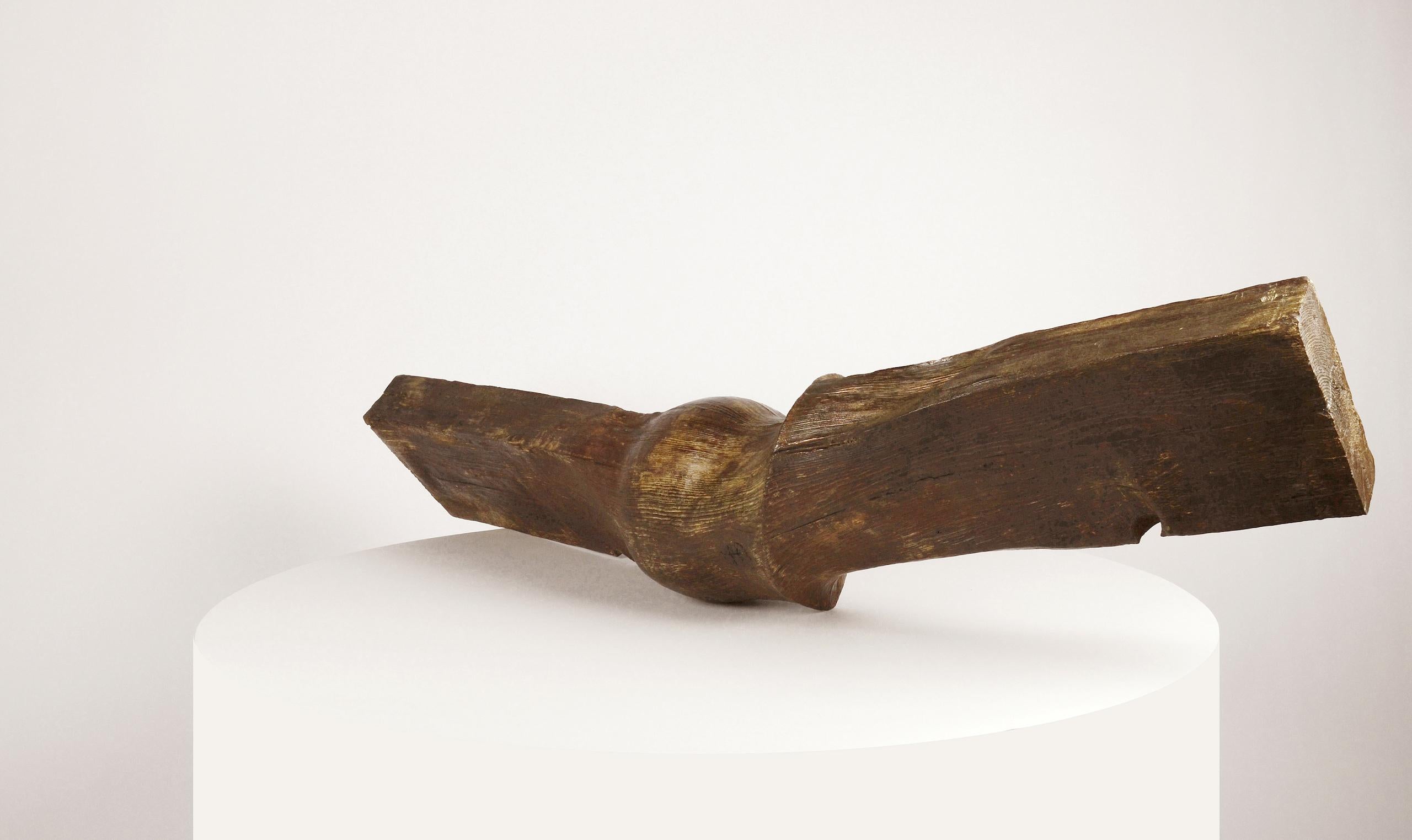 Poutre (Beam) by Romain Langlois - Trompe-l'œil bronze sculpture For Sale 2