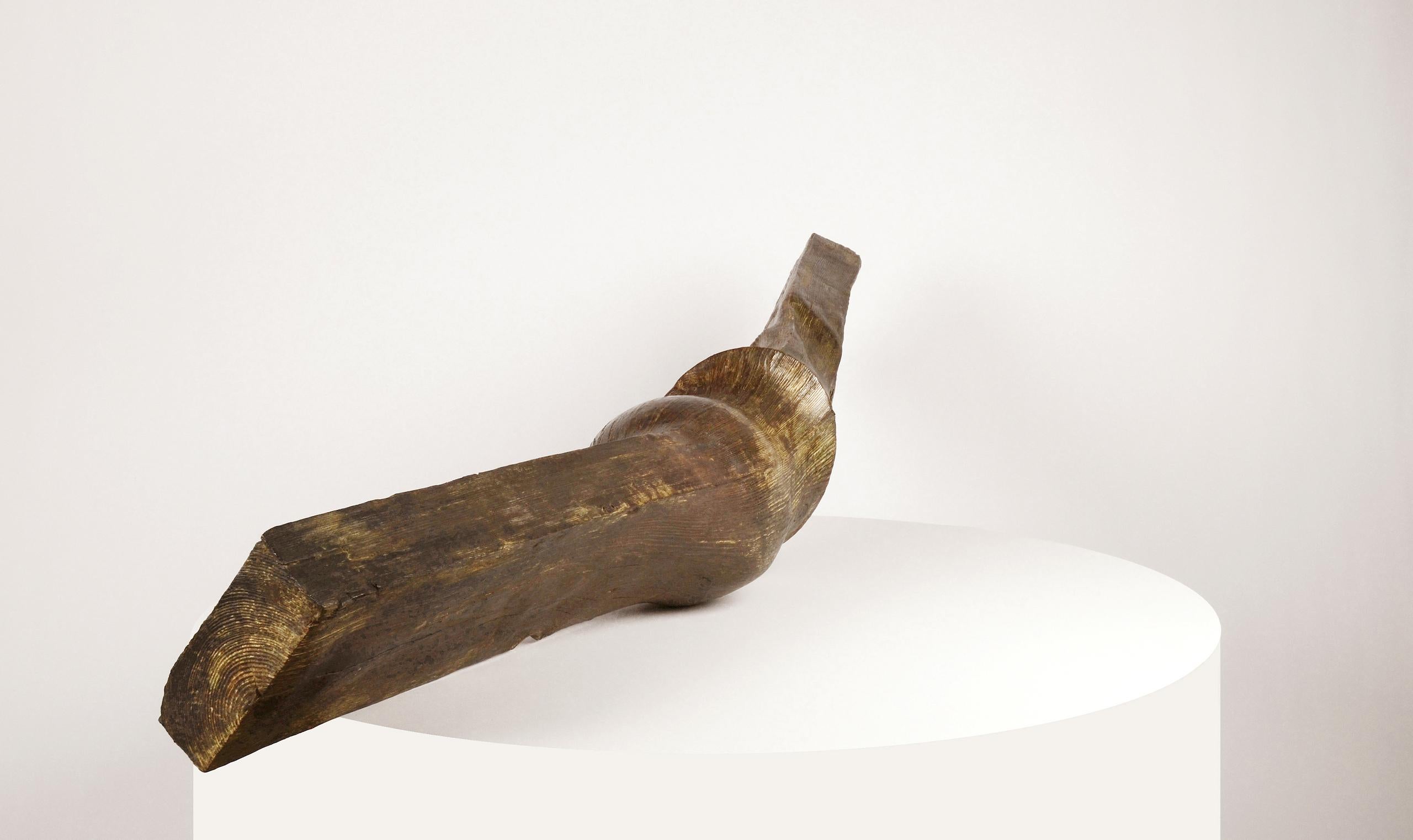 Poutre (Beam) by Romain Langlois - Trompe-l'œil bronze sculpture For Sale 3