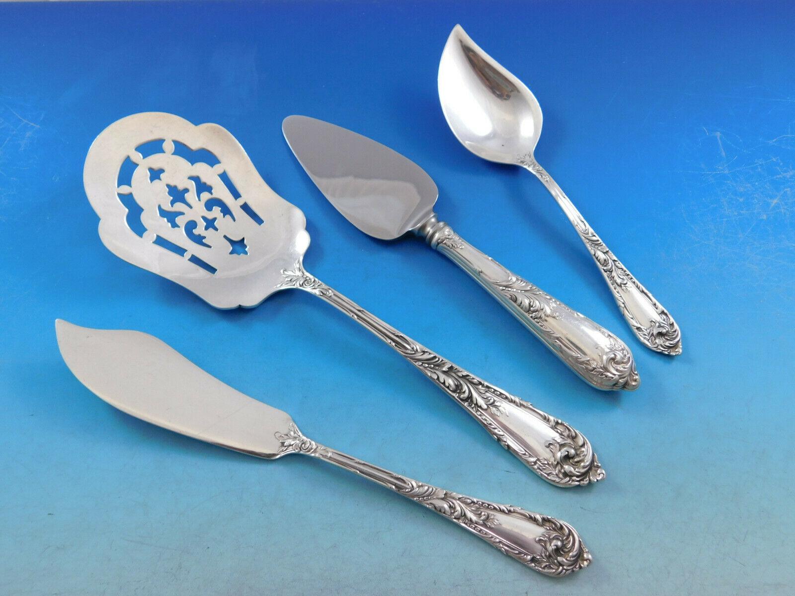 Service de couverts en argent sterling pour 12 dîners 198 pièces Romaine par Reed and Barton en vente 6