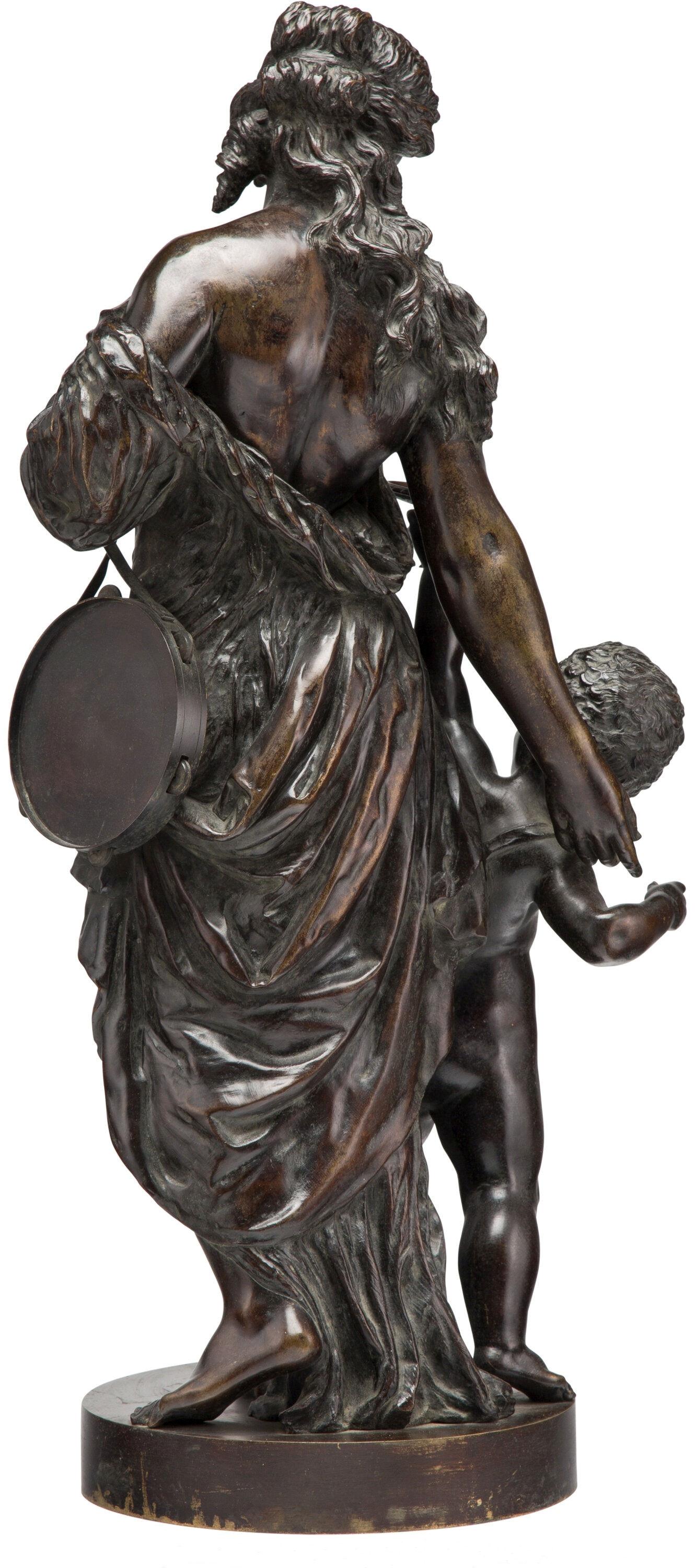 XIX secolo Allegoria romana dell'autunno Scultura in bronzo di Etienne Alexandre Stella in vendita