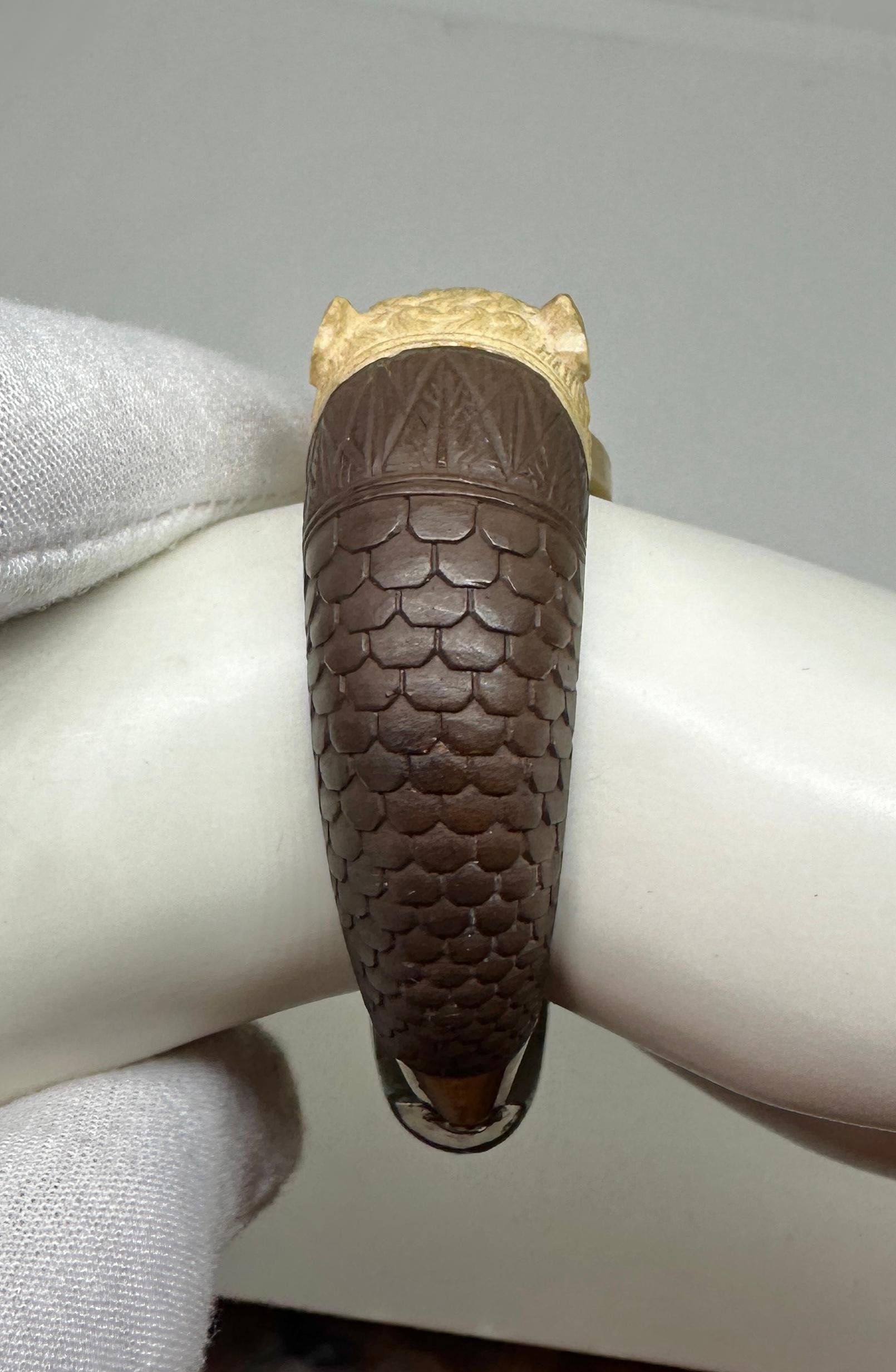 Roman Animal Dog Lion Sea Serpent Lava Cameo Bracelet Gold Rare Museum Quality 9