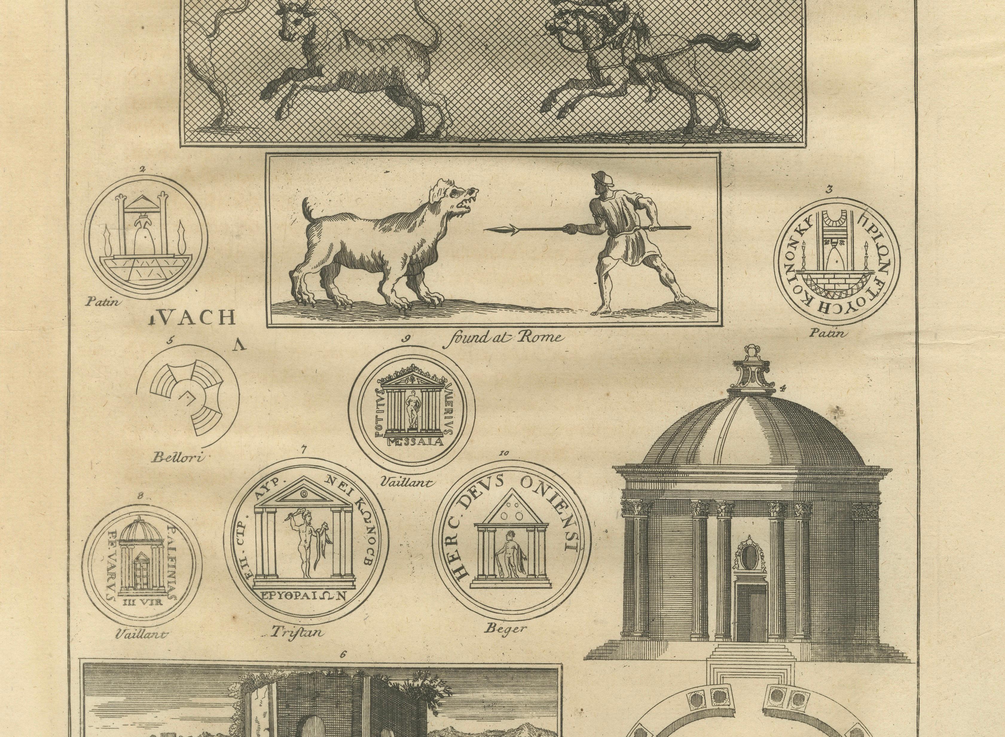 Roman Antiquarian Studies – Coins, Temples & Ritual Architectur, Set of 2 - 1721