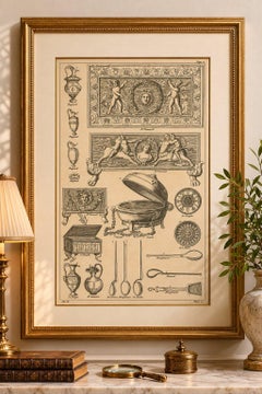 Roman Antiquities & Classical Decorative Arts Engraving, 1721