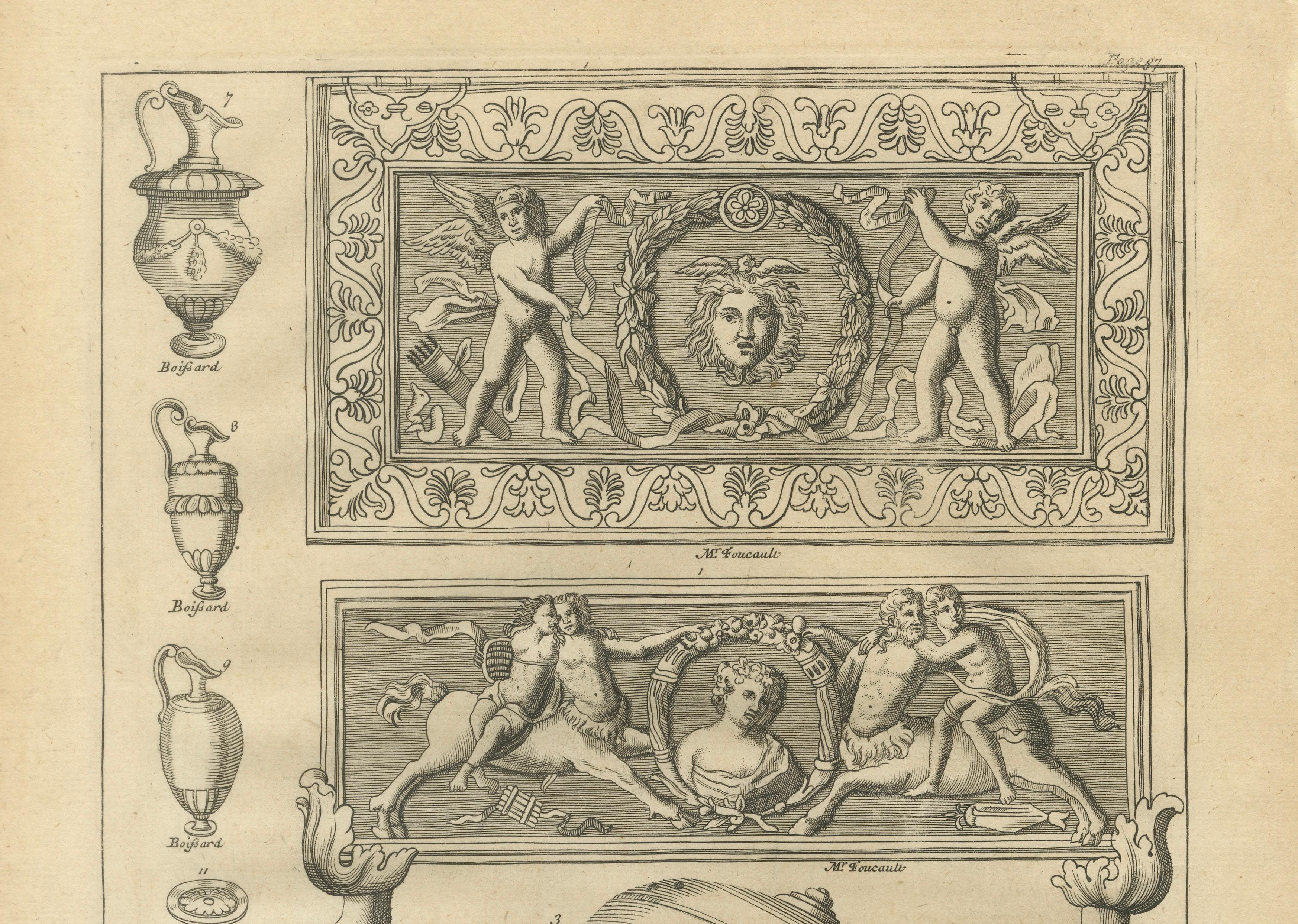 Roman Antiquities & Classical Decorative Arts Engraving, 1721
