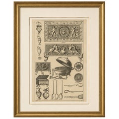 Roman Antiquities & Classical Decorative Arts Engraving, 1721