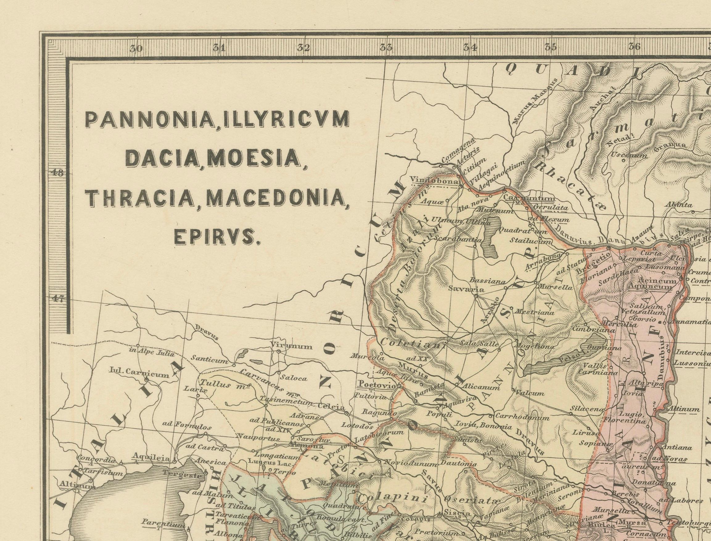 Römische Balkans: Pannonia, Illyricum, Dacia, Moesia, Thracia, Mazedonien und Thyris im Zustand „Gut“ im Angebot in Langweer, NL