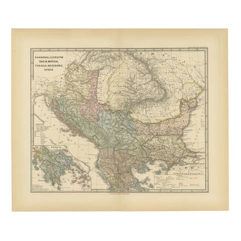 Roman Balkans: Pannonia, Illyricum, Dacia, Moesia, Thracia, Macedonia, etc. 1880