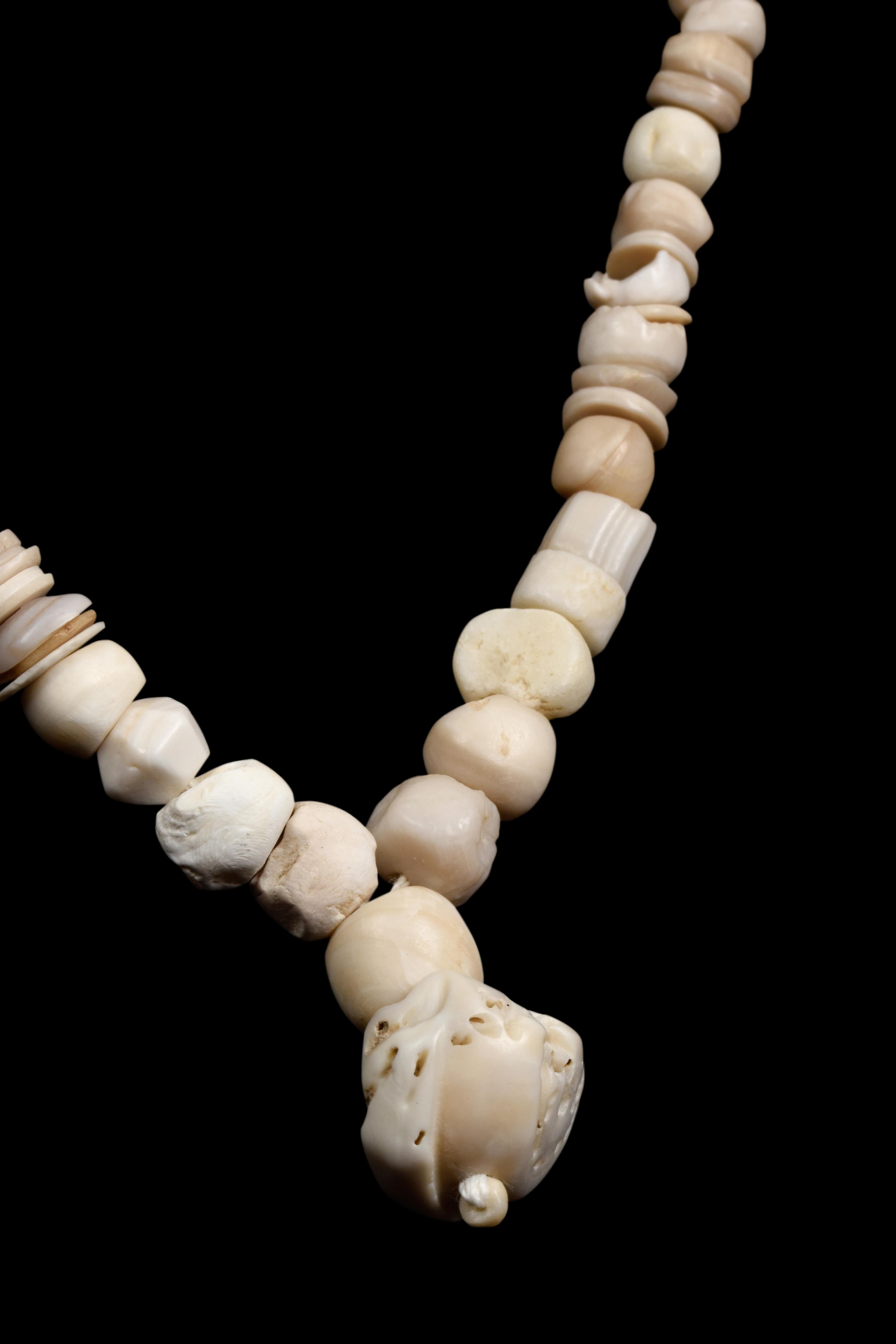 Classical Roman Roman Beaded Necklace For Sale