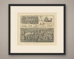 Roman Bolt Engines and a Ram Under a Shed, Montfaucon Siege Plate, 1722