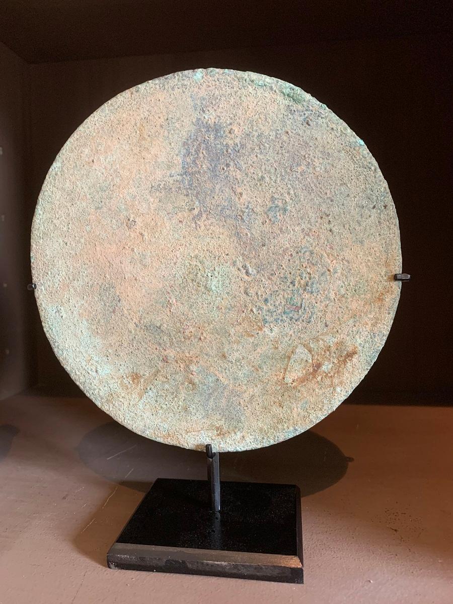 Roman Bronze Mirror In Good Condition In Vosselaar, BE