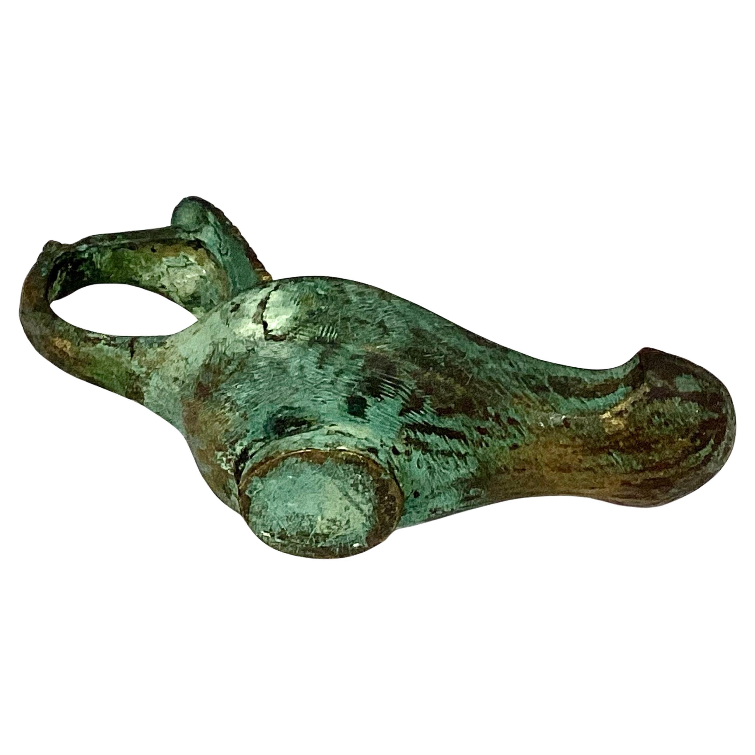 römische öllampe bronze