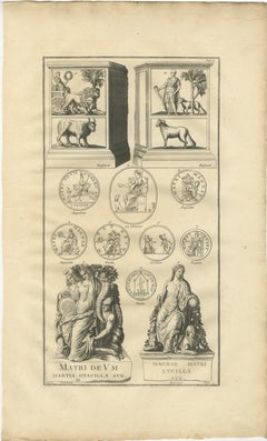 Roman Chariot Relief and Imperial Allegories – Montfaucon Engraving, 1721