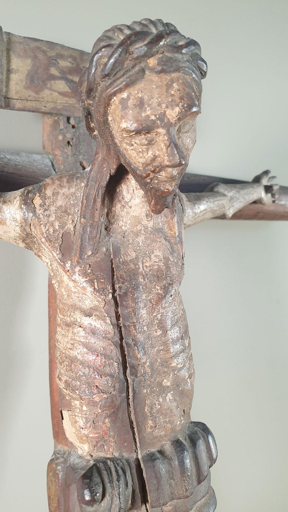 Fruitwood Roman Christ 17th Century For Sale
