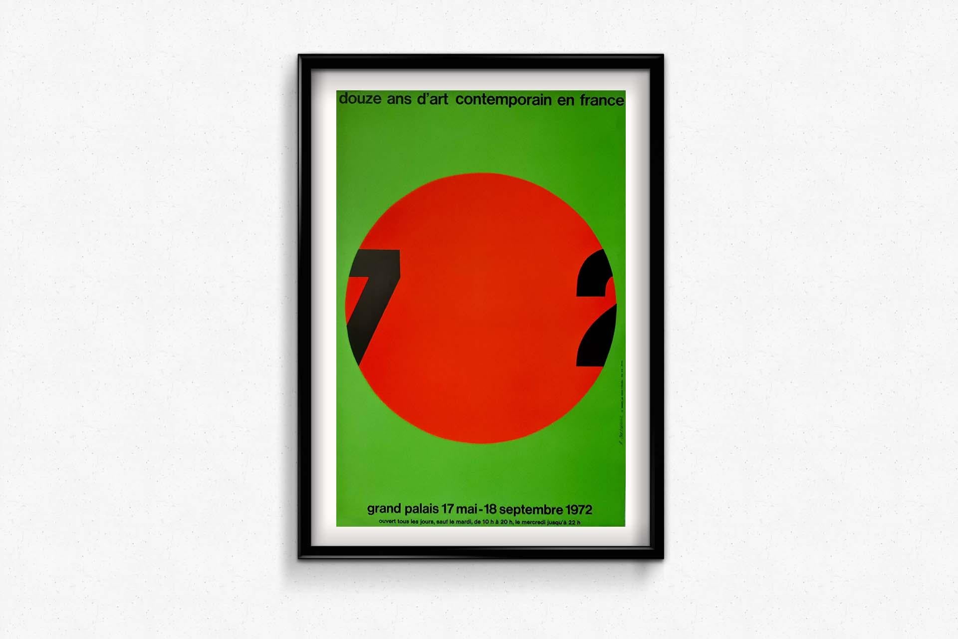 1972 original poster of Roman Cieslewicz for the exhibition at the Grand Palais For Sale 1