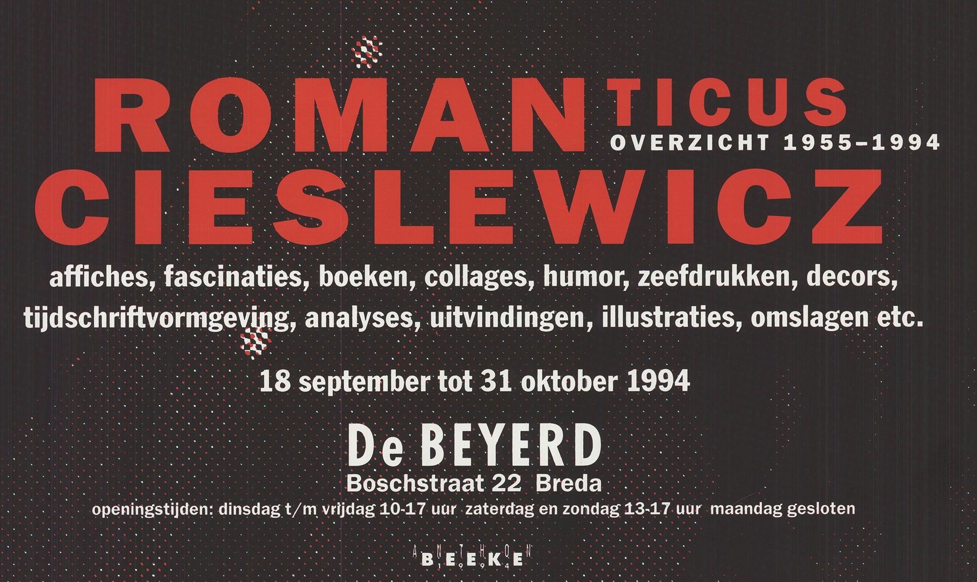 Roman Cieslewicz 'Panoramica 1955-1994' 1994- Litografia Offset in vendita 3