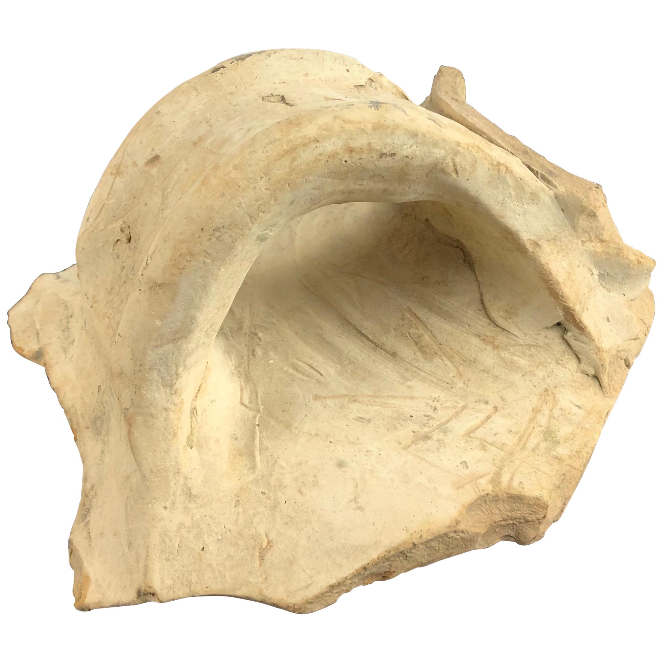 Roman Clay Jar Handle Fragment