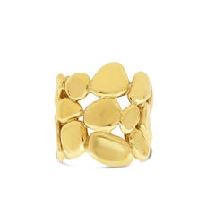 Bracelet de mode Roman Cobblestone en bronze jaune, « Collection des dieux romains ».