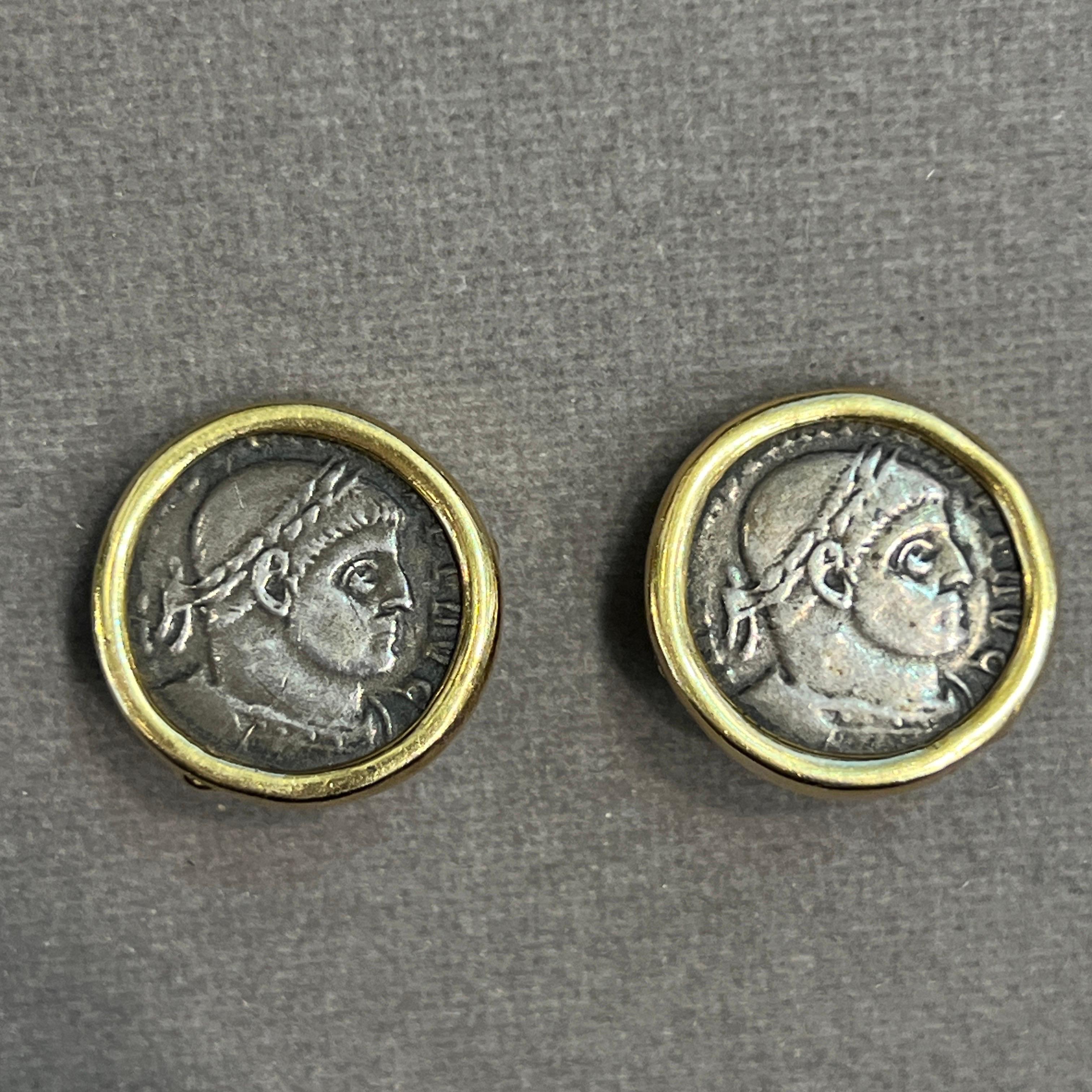 Women's Roman Coin Earrings For Sale