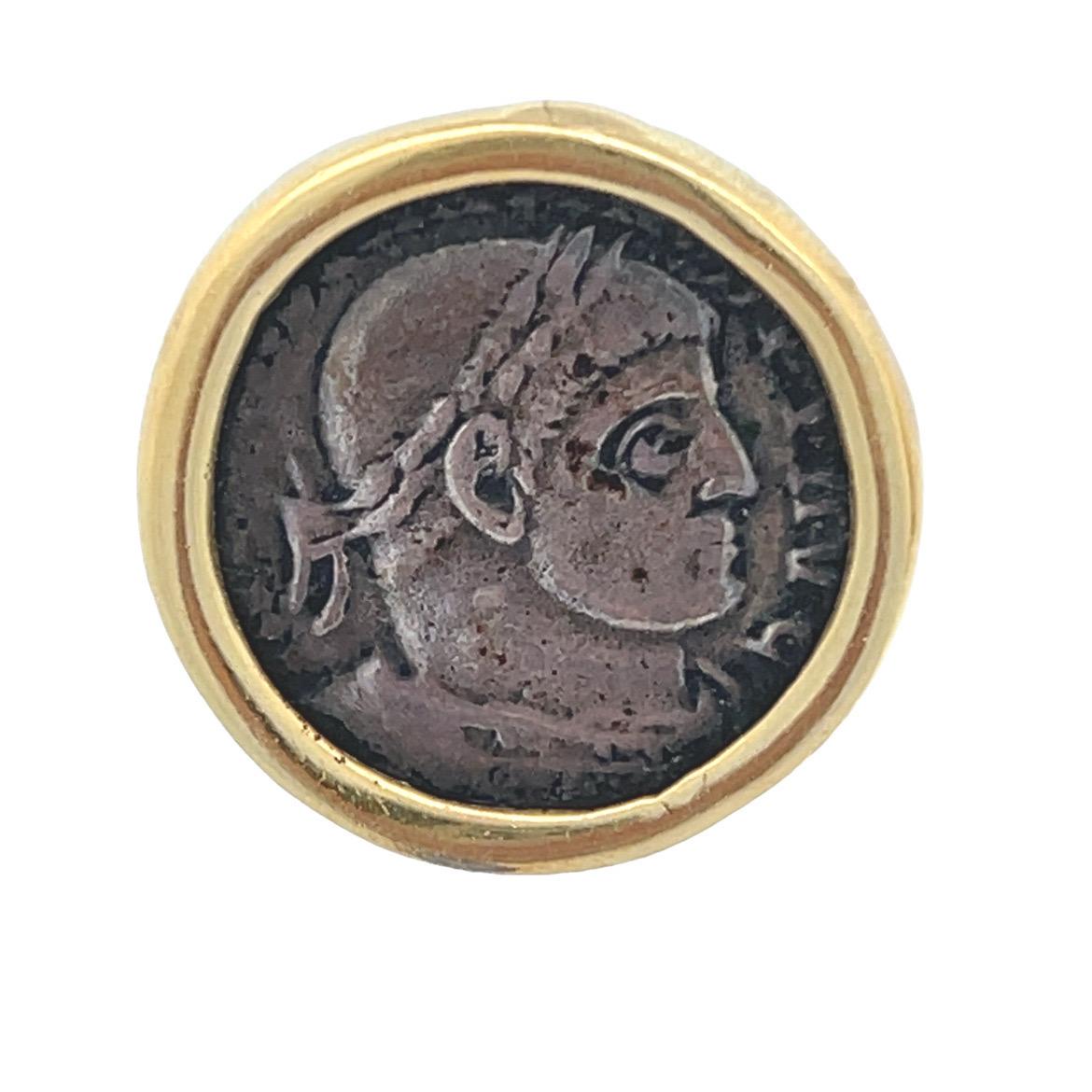 Roman Coin Earrings For Sale 2