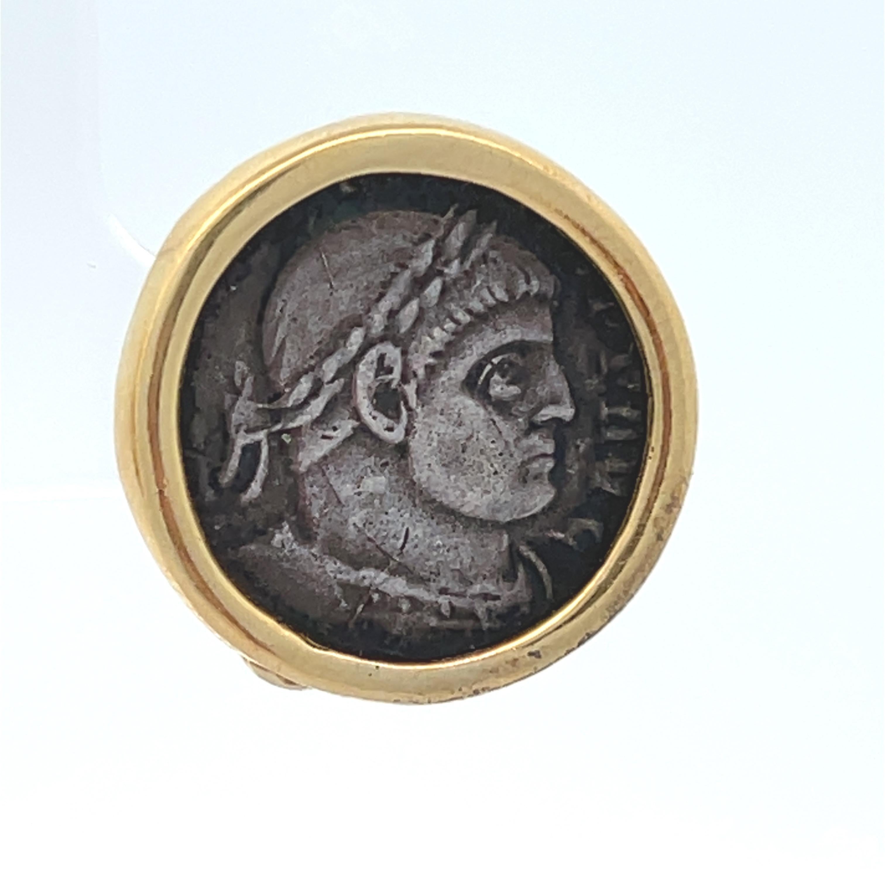 Roman Coin Earrings For Sale 3
