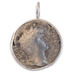 Roman Coin Pendant: Hadrian and Club - 120 AD