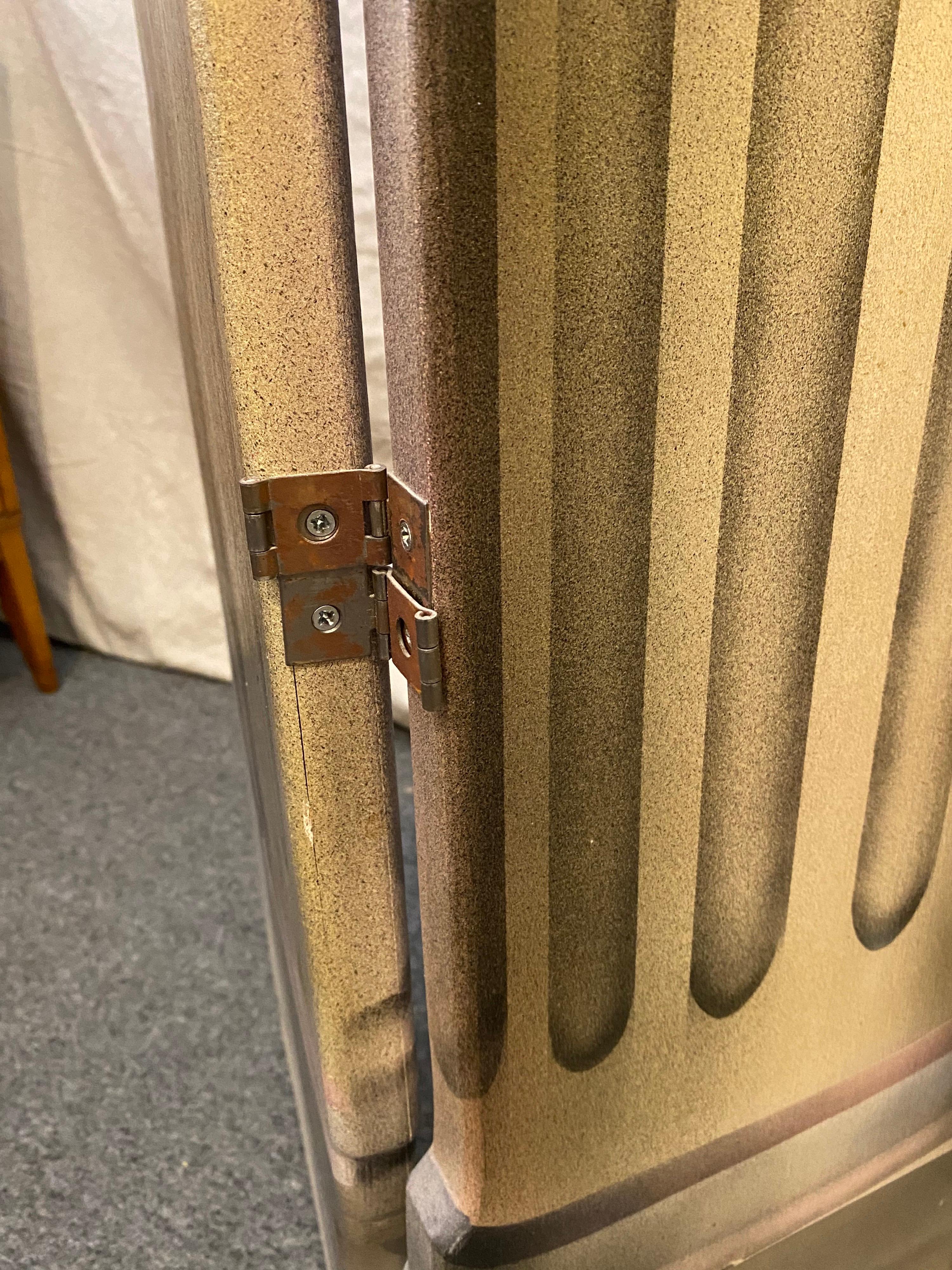 Modern Roman Columns 6-Panel Screen